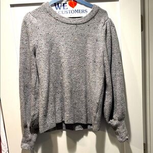 1 state Nordstrom Gray speckled Women's Sweater, sleeves-perfect condition